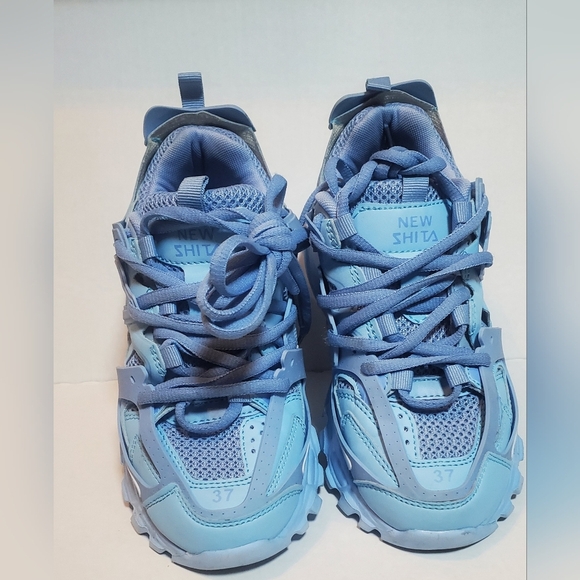 Unisex Blue MFCT BLCG Ultra Breathable Sports Sneakers Streetwear Athletic Shoes - Picture 3 of 10